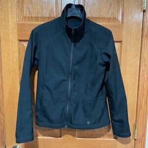 COLUMBIA Omni Shield Women's M Black Full Zip Pockets Softshell Jacket Coat